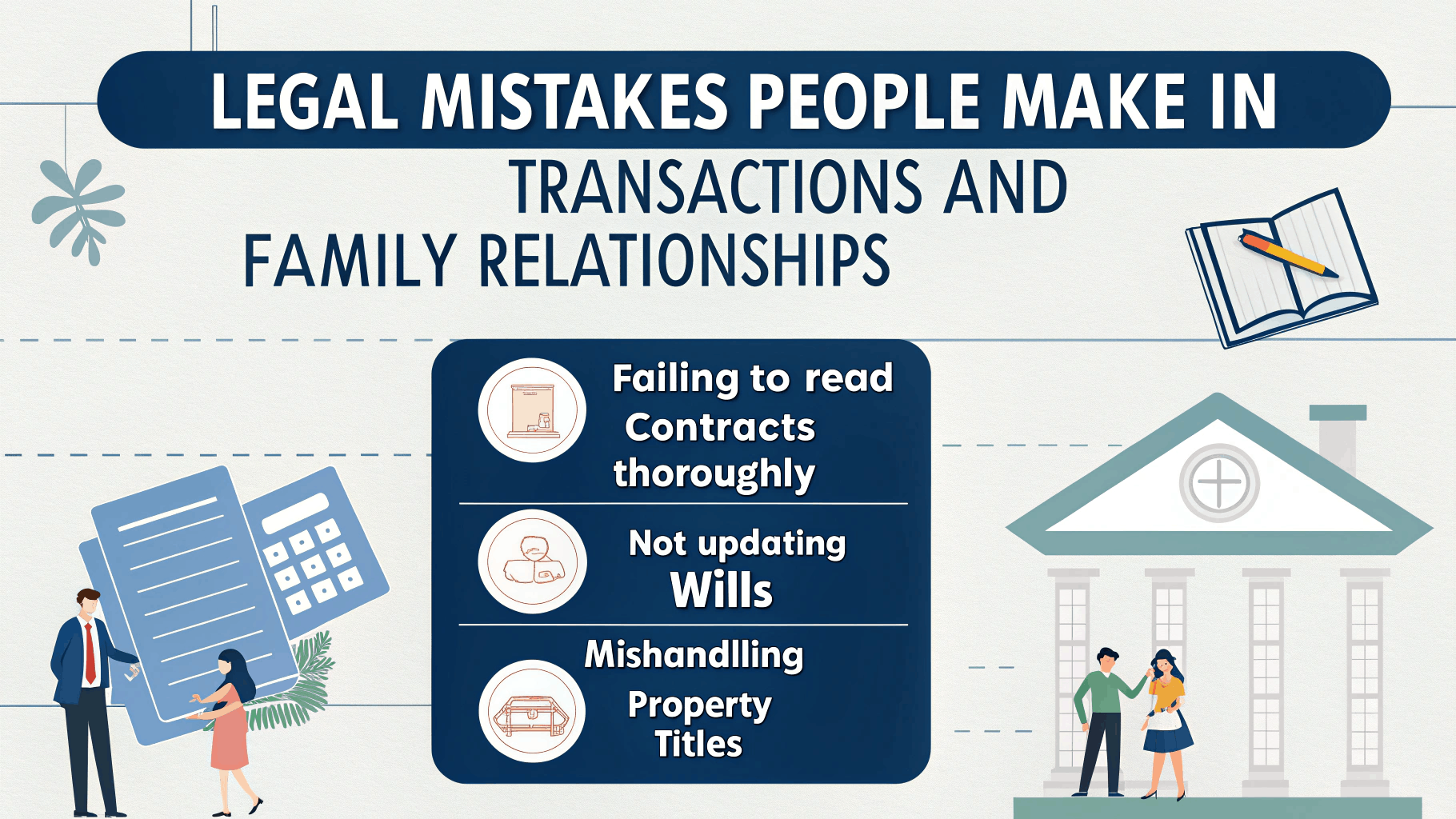 رایج ترین اشتباهات حقوقی افراد در معاملات و روابط خانوادگی