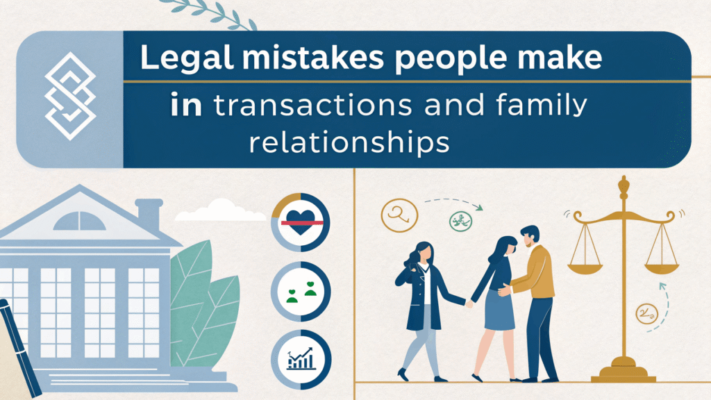 رایج ترین اشتباهات حقوقی افراد در معاملات و روابط خانوادگی